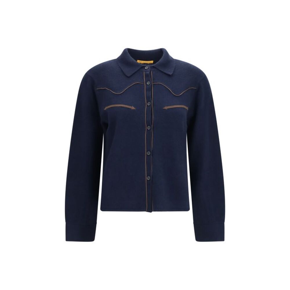 Guest In Residence Women Cropped Western Cashmere Shirt